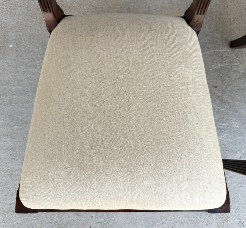 Pair of Jonathan Charles Regency Style Lattice Back Side Chairs Pair of Jonathan Charles Regency Style Lattice Back Side Chairs