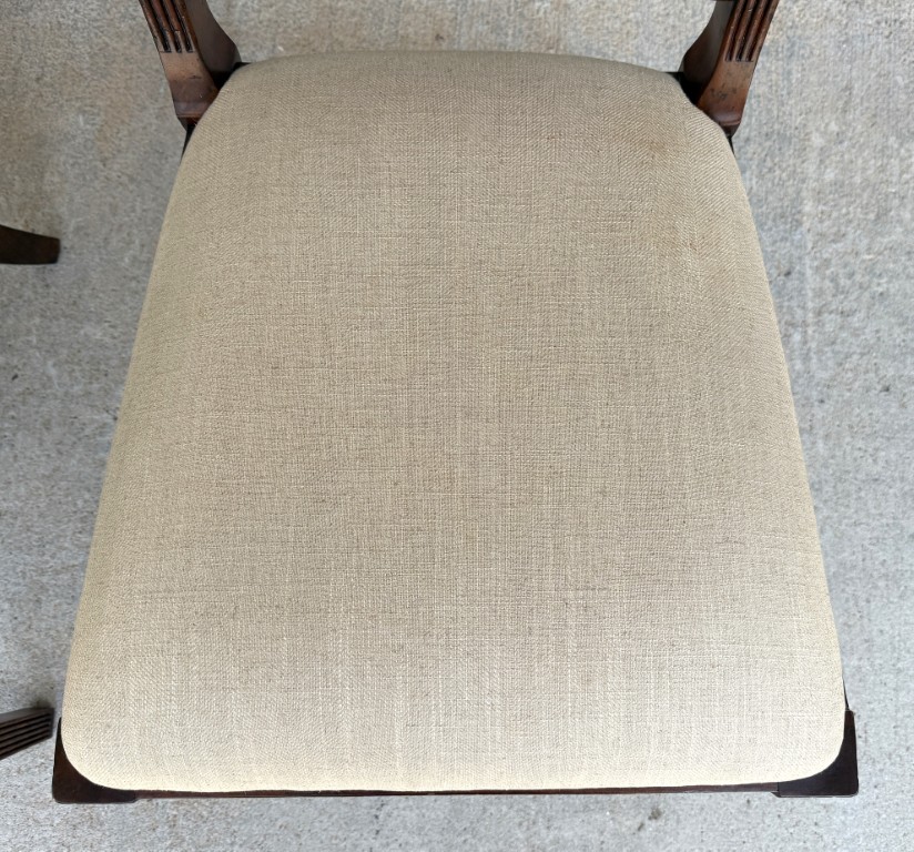 Pair of Jonathan Charles Regency Style Lattice Back Side Chairs Pair of Jonathan Charles Regency Style Lattice Back Side Chairs