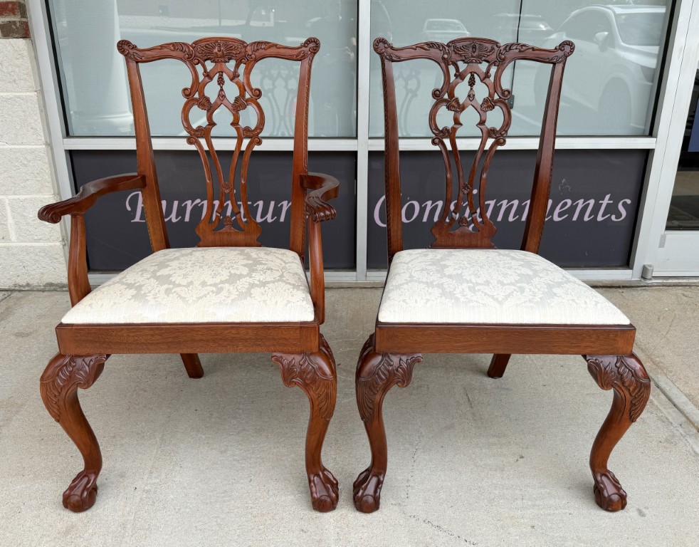 Set of 8 Hickory Chair Chippendale Dining Chairs Set of 8 Hickory Chair Chippendale Dining Chairs
