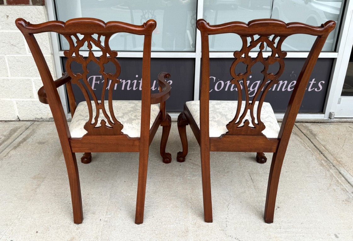 Set of 8 Hickory Chair Chippendale Dining Chairs Set of 8 Hickory Chair Chippendale Dining Chairs