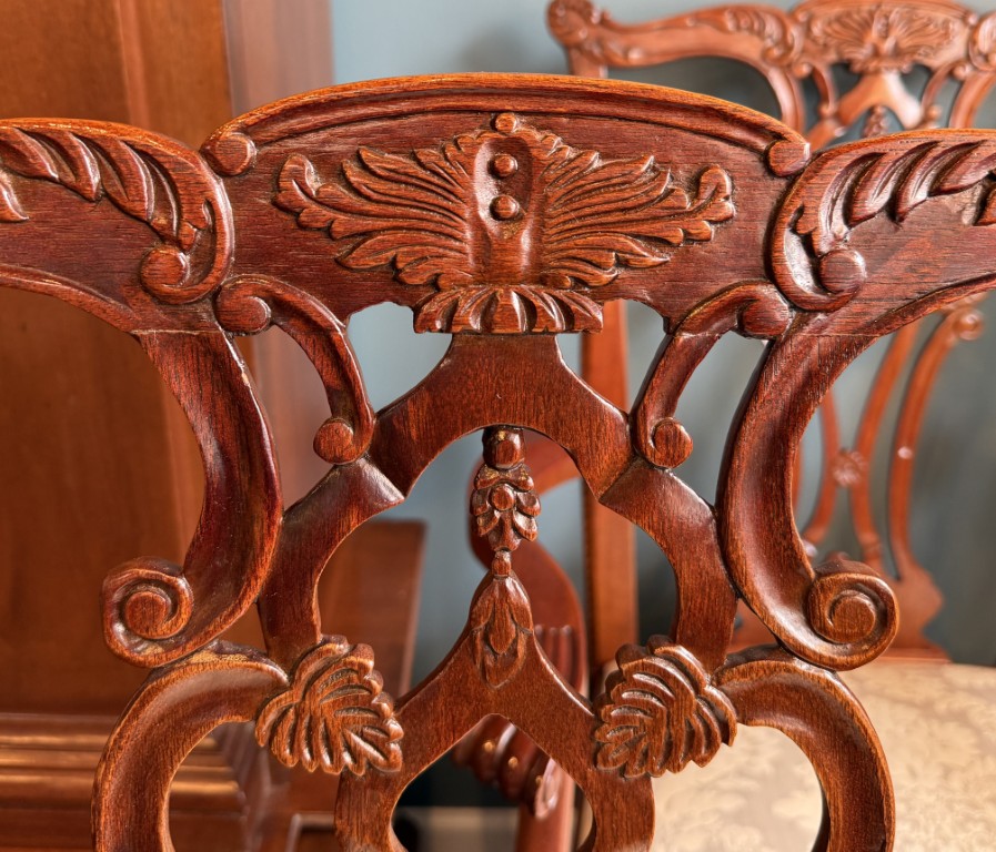 Set of 8 Hickory Chair Chippendale Dining Chairs Set of 8 Hickory Chair Chippendale Dining Chairs