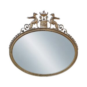 Classical Urn Top Mirror with Griffins