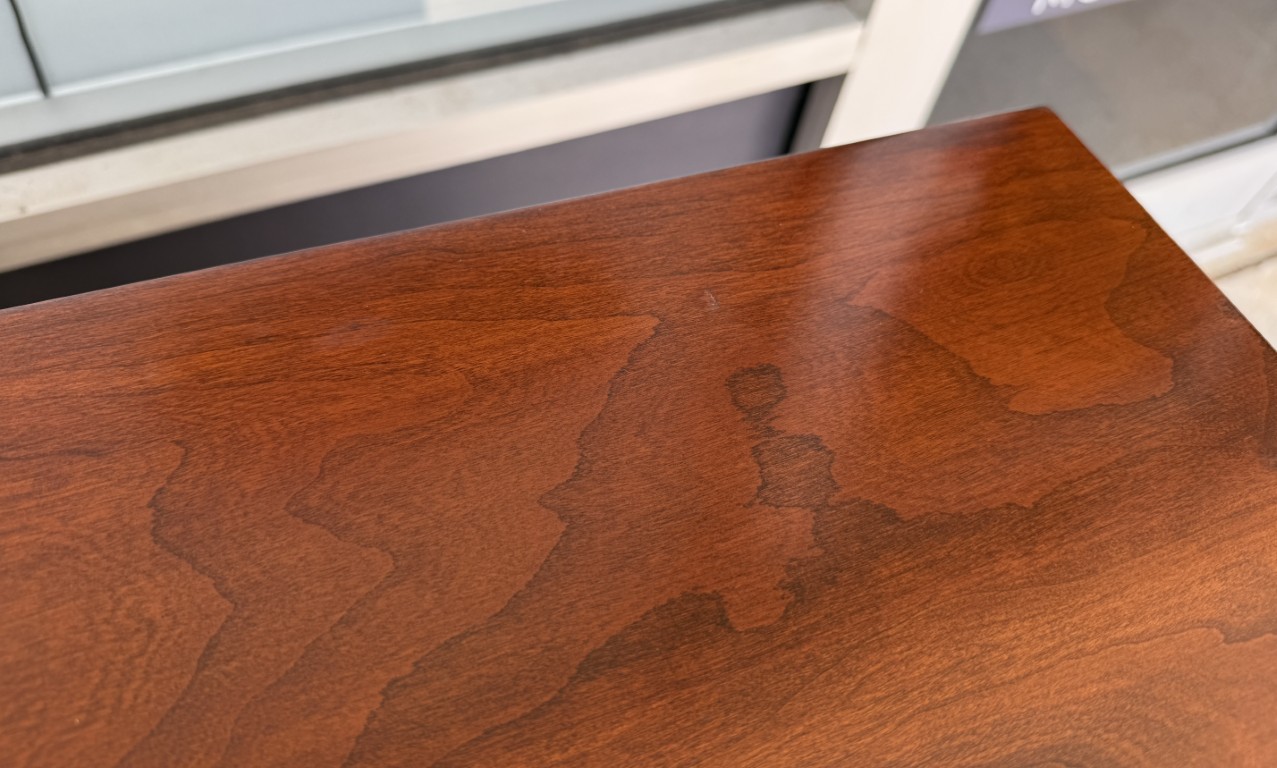 Henkel Harris Solid Black Cherry Dresser with Mirror Model Nos. 124 & 125 Henkel Harris Solid Black Cherry Dresser with Mirror Model Nos. 124 & 125