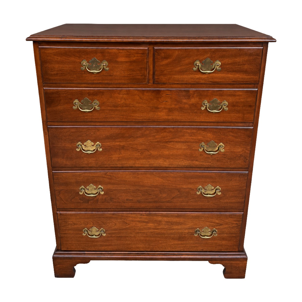 Henkel Harris Solid Black Cherry Chest of Drawers Model No. 115 Henkel Harris Solid Black Cherry Chest of Drawers Model No. 115