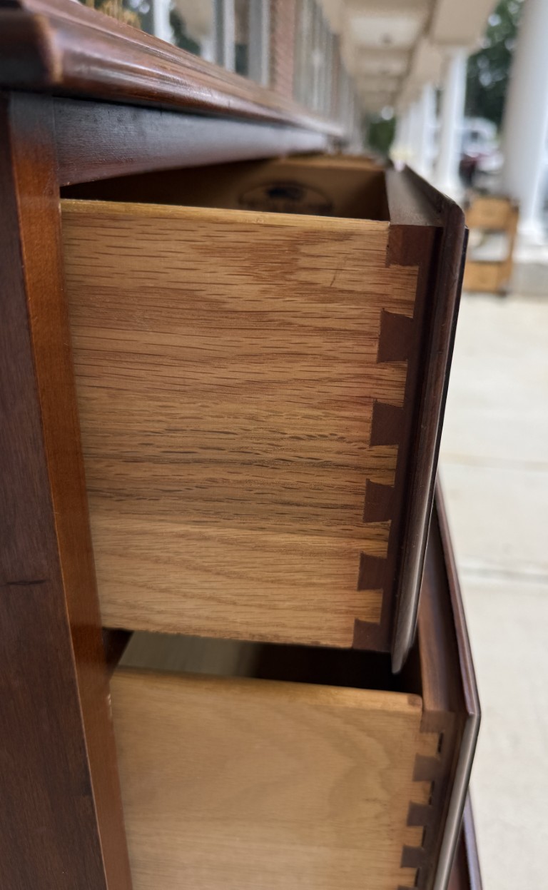 Henkel Harris Solid Black Cherry Chest of Drawers Model No. 115 Henkel Harris Solid Black Cherry Chest of Drawers Model No. 115