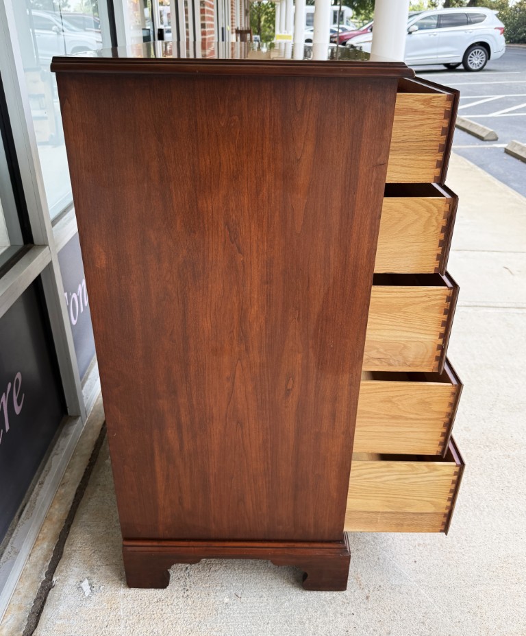 Henkel Harris Solid Black Cherry Chest of Drawers Model No. 115 Henkel Harris Solid Black Cherry Chest of Drawers Model No. 115