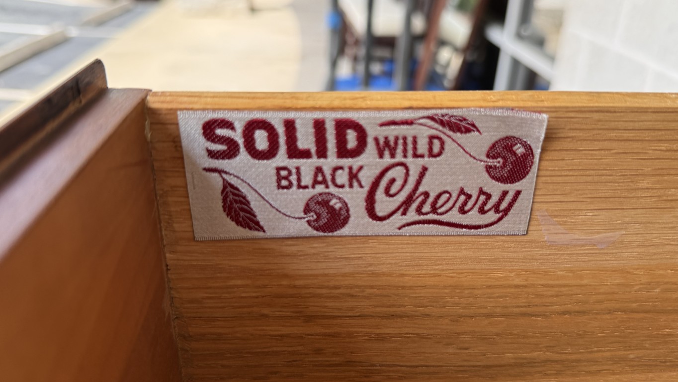 Henkel Harris Solid Black Cherry Chest of Drawers Model No. 115 Henkel Harris Solid Black Cherry Chest of Drawers Model No. 115