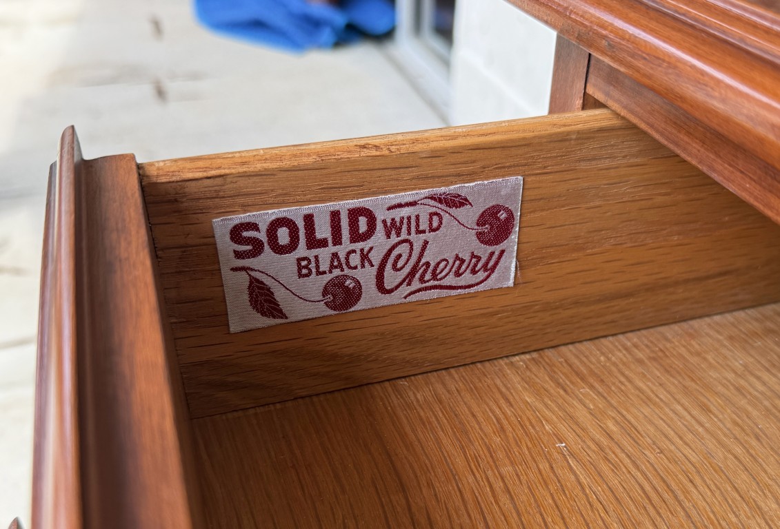 Henkel Harris Solid Black Cherry 4-Drawer Chest Model No. 2440 Henkel Harris Solid Black Cherry 4-Drawer Chest Model No. 2440