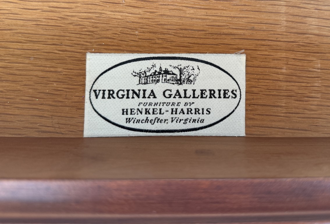 Henkel Harris Solid Black Cherry 4-Drawer Chest Model No. 2440 Henkel Harris Solid Black Cherry 4-Drawer Chest Model No. 2440