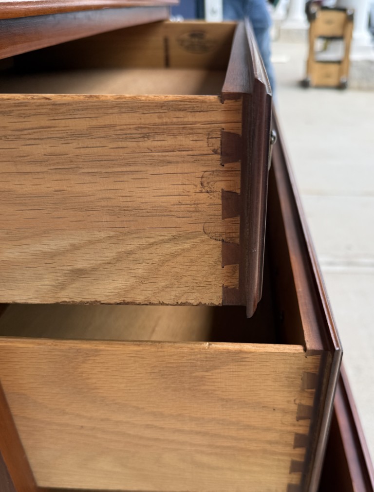 Henkel Harris Solid Black Cherry 4-Drawer Chest Model No. 2440 Henkel Harris Solid Black Cherry 4-Drawer Chest Model No. 2440