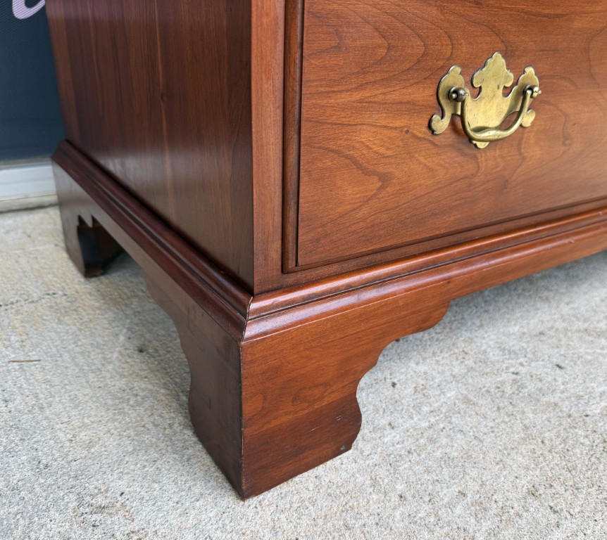 Henkel Harris Solid Black Cherry 4-Drawer Chest Model No. 2440 Henkel Harris Solid Black Cherry 4-Drawer Chest Model No. 2440