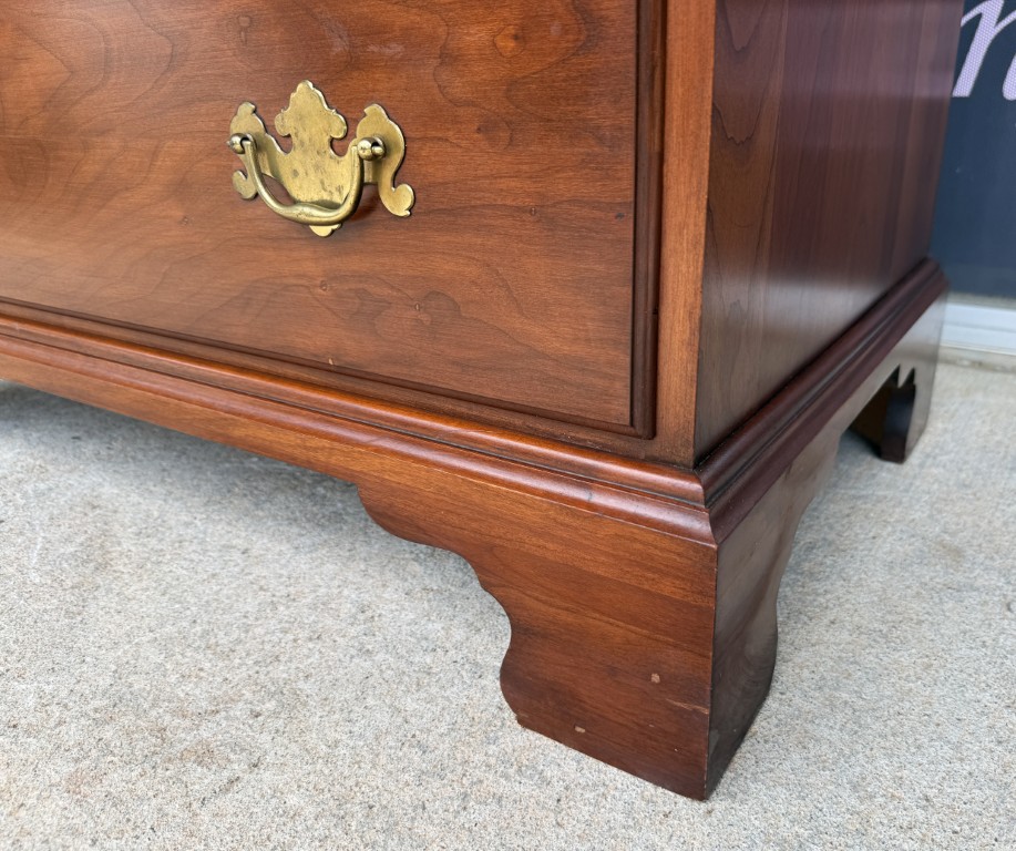 Henkel Harris Solid Black Cherry 4-Drawer Chest Model No. 2440 Henkel Harris Solid Black Cherry 4-Drawer Chest Model No. 2440