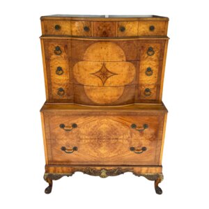 1930s Burled Walnut Chest of Drawers