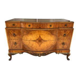 1930s Burled Walnut Dresser