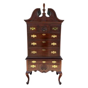 Henkel Harris Solid Mahogany Highboy Model No. 145, 146, and 147