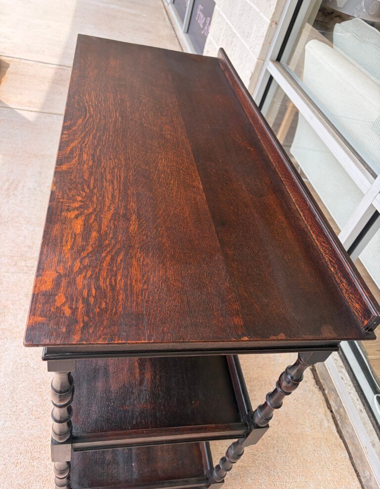 19th Century Oak Three Tier Server 19th Century Oak Three Tier Server