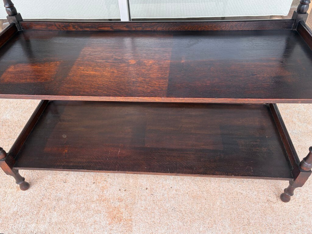 19th Century Oak Three Tier Server 19th Century Oak Three Tier Server