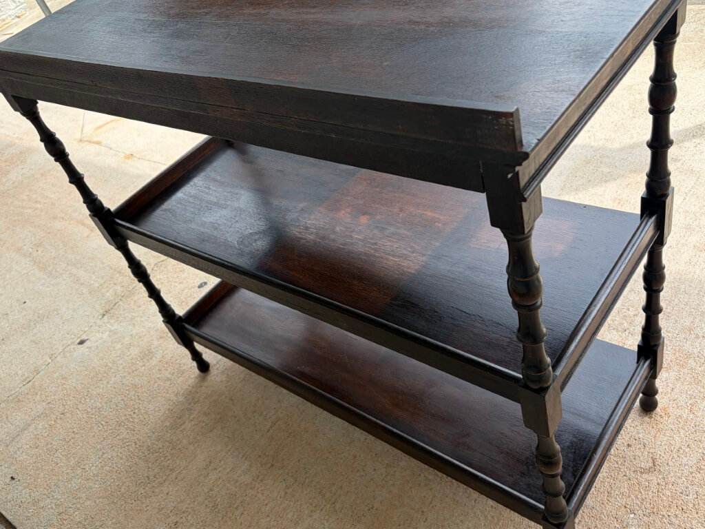 19th Century Oak Three Tier Server 19th Century Oak Three Tier Server