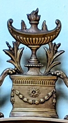 Classical Urn Top Mirror with Griffins Classical Urn Top Mirror with Griffins