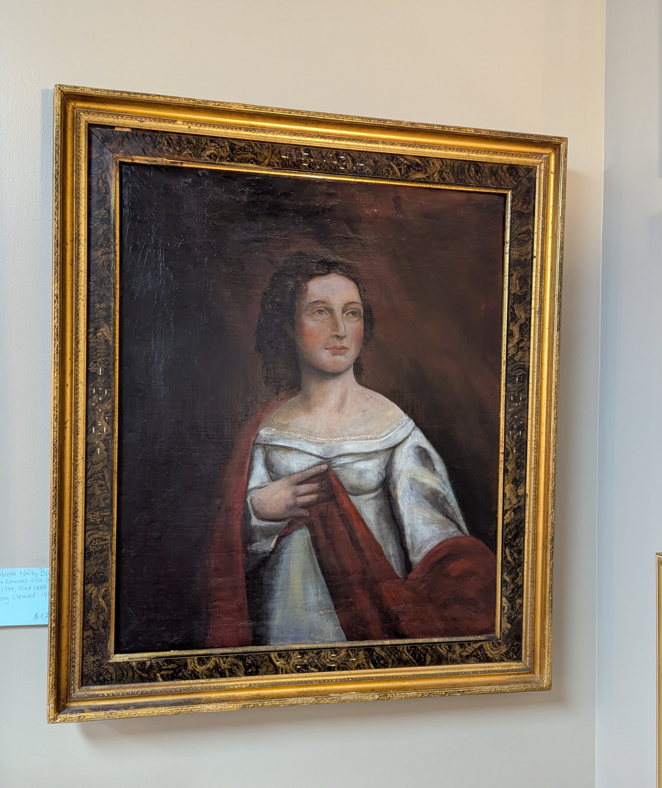 19th Century Portrait of Elizabeth Harby Broughton 19th Century Portrait of Elizabeth Harby Broughton