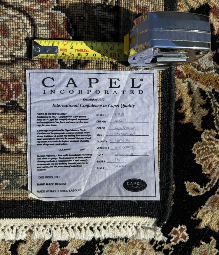 8x11 Capel Persian Tabriz-Style Hand-Knotted Area Rug 8x11 Capel Persian Tabriz-Style Hand-Knotted Area Rug