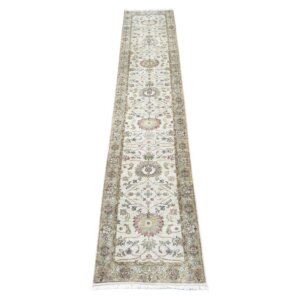 3x15 Ziegler Mahal–Style Hand-Knotted Runner