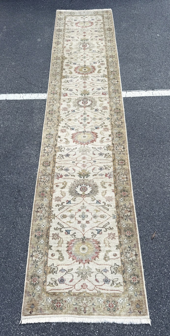3x15 Ziegler Mahal–Style Hand-Knotted Runner 3x15 Ziegler Mahal–Style Hand-Knotted Runner