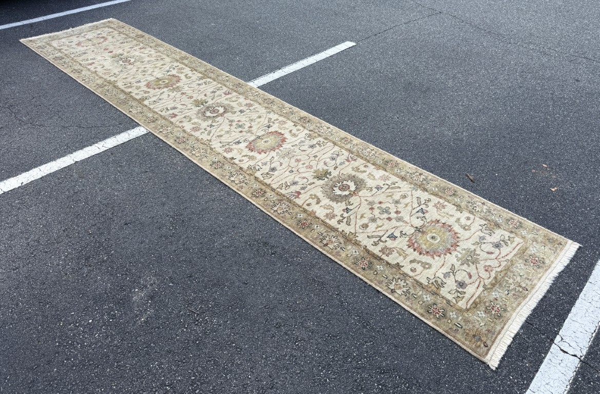 3x15 Ziegler Mahal–Style Hand-Knotted Runner 3x15 Ziegler Mahal–Style Hand-Knotted Runner