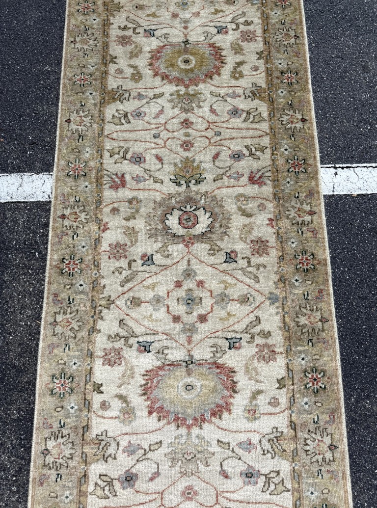 3x15 Ziegler Mahal–Style Hand-Knotted Runner 3x15 Ziegler Mahal–Style Hand-Knotted Runner