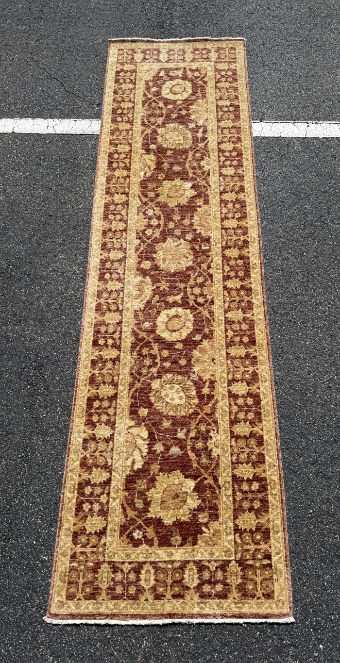 3x10 Rust Ziegler Sultanabad–Style Hand-Knotted Runner 3x10 Rust Ziegler Sultanabad–Style Hand-Knotted Runner