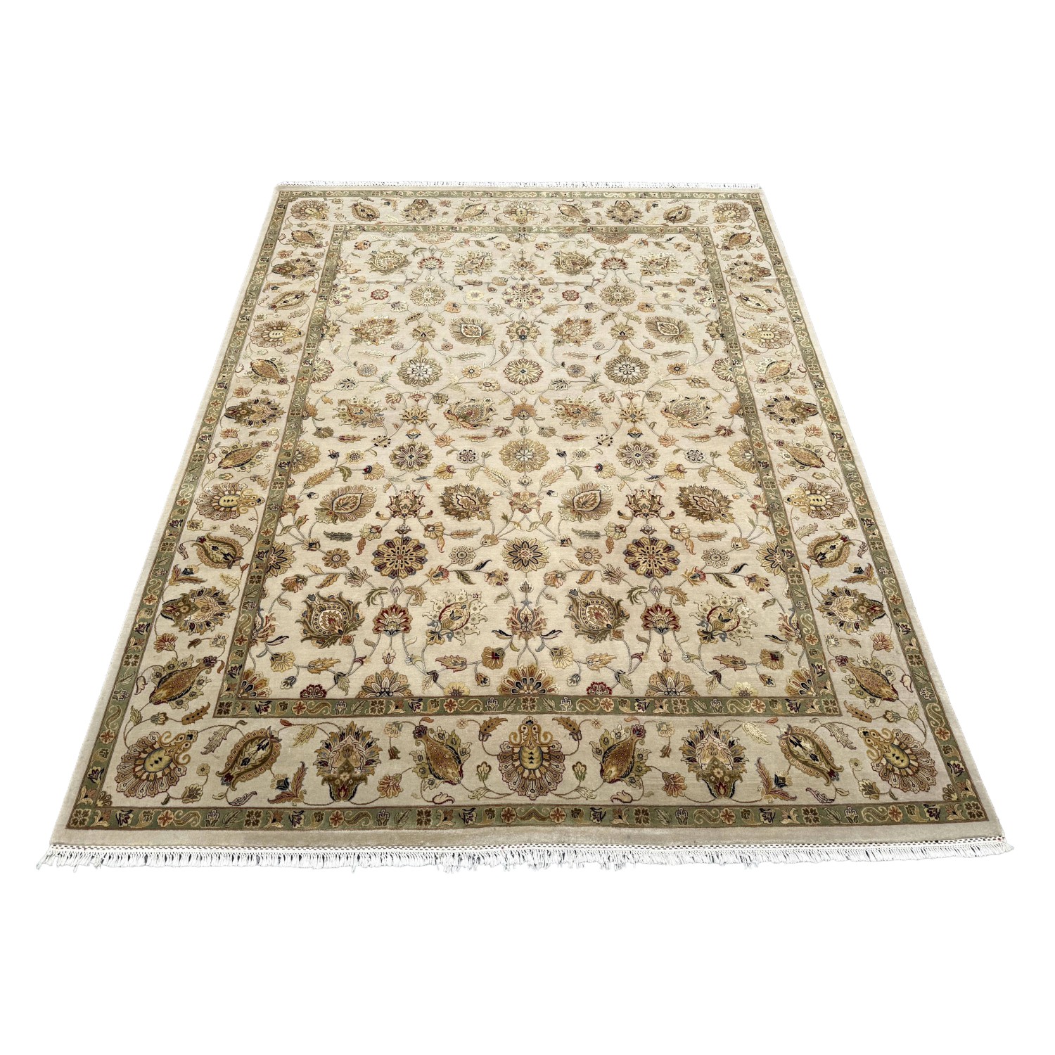 9x12 Persian Tabriz-Style Hand-Knotted Area Rug 9x12 Persian Tabriz-Style Hand-Knotted Area Rug