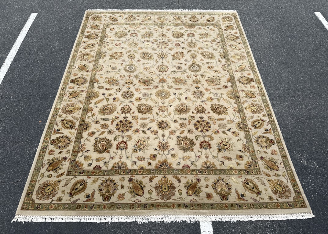 9x12 Persian Tabriz-Style Hand-Knotted Area Rug 9x12 Persian Tabriz-Style Hand-Knotted Area Rug