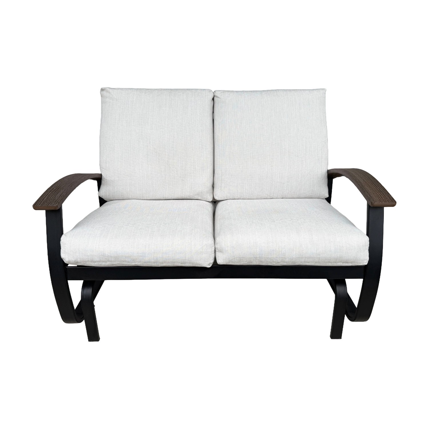 Outdoor Telescope Casual Belle Isle Cushion Aluminum Glider Loveseat Outdoor Telescope Casual Belle Isle Cushion Aluminum Glider Loveseat