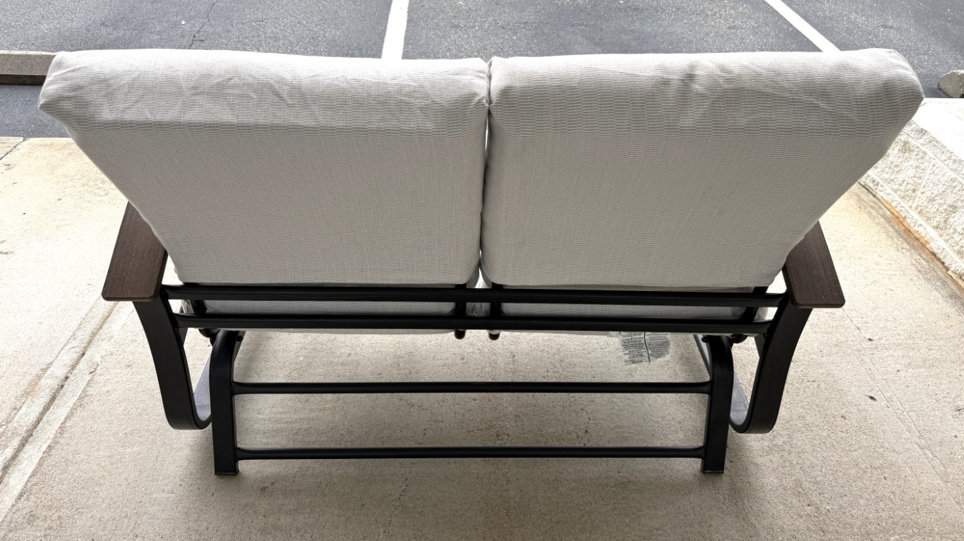 Outdoor Telescope Casual Belle Isle Cushion Aluminum Glider Loveseat Outdoor Telescope Casual Belle Isle Cushion Aluminum Glider Loveseat