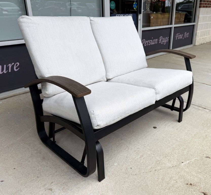 Outdoor Telescope Casual Belle Isle Cushion Aluminum Glider Loveseat Outdoor Telescope Casual Belle Isle Cushion Aluminum Glider Loveseat