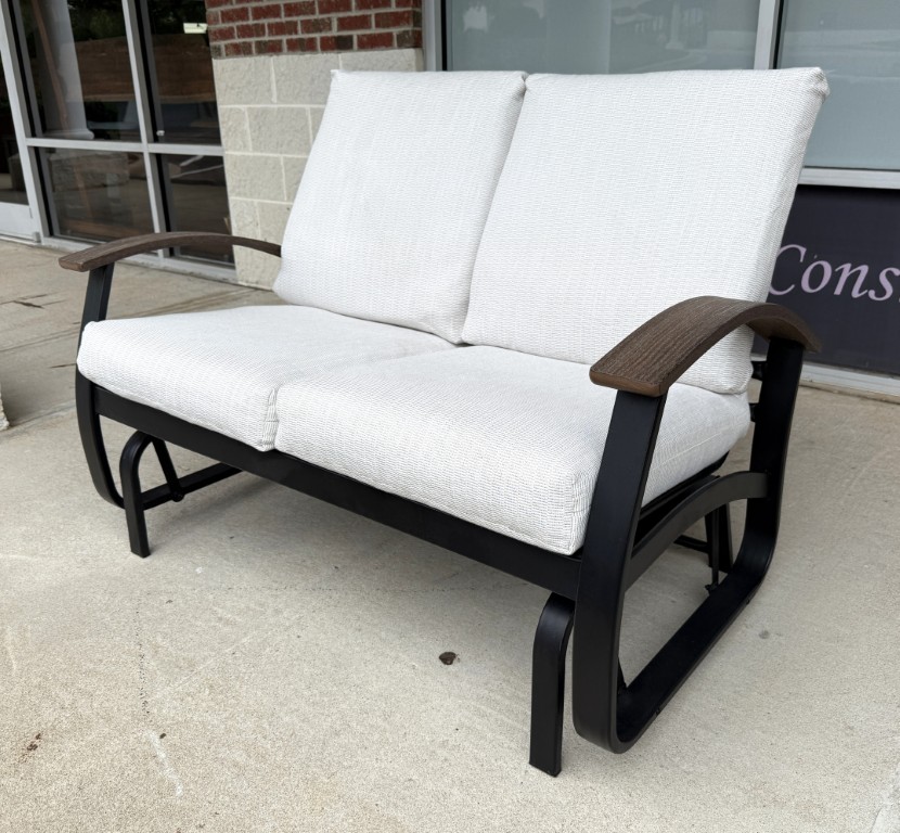 Outdoor Telescope Casual Belle Isle Cushion Aluminum Glider Loveseat Outdoor Telescope Casual Belle Isle Cushion Aluminum Glider Loveseat