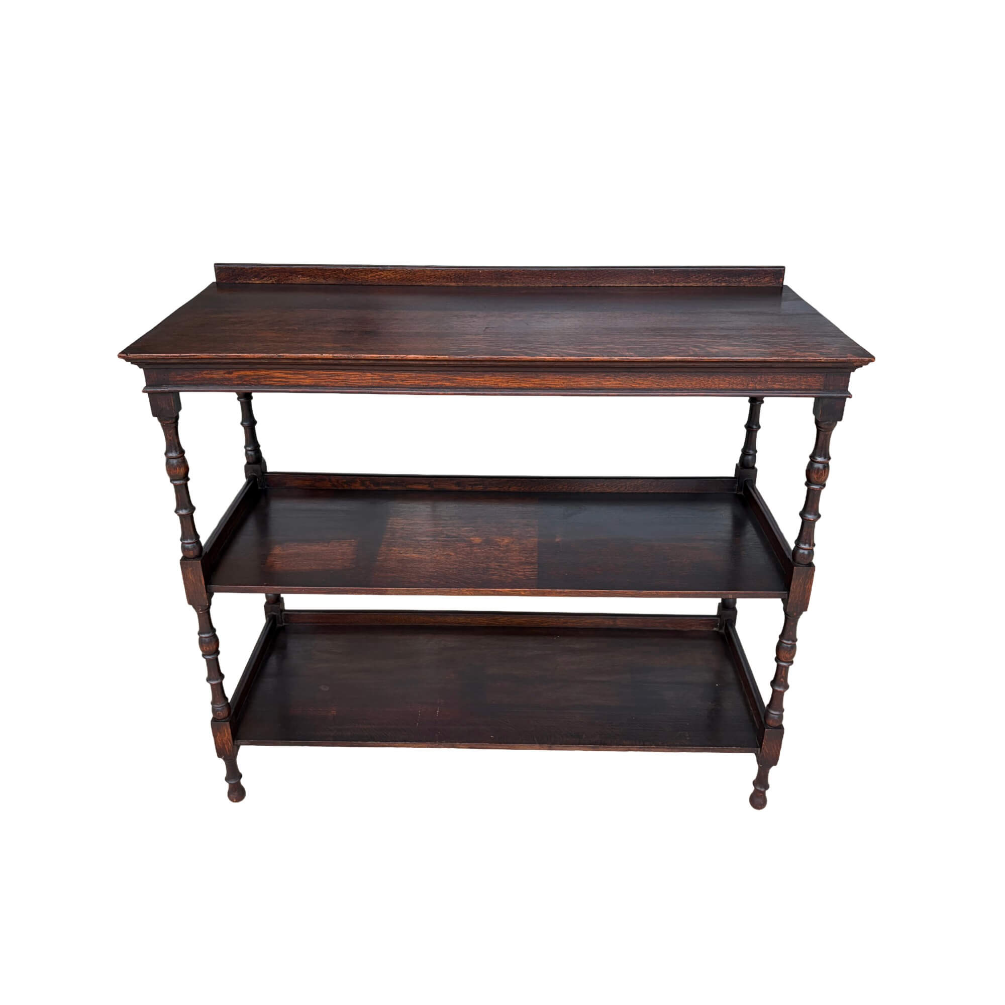 19th Century Oak Three Tier Server 19th Century Oak Three Tier Server