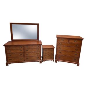 Craftique Chest with Dresser and Mirror and Nightstand