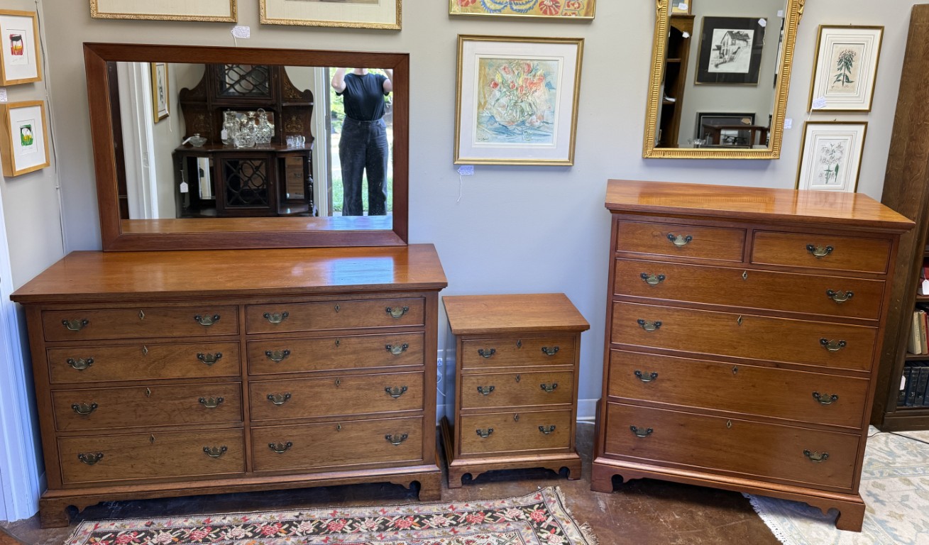 Craftique Chest with Dresser and Mirror and Nightstand Craftique Chest with Dresser and Mirror and Nightstand