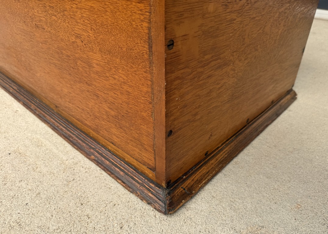 19th Century Solid Oak Blanket Chest 19th Century Solid Oak Blanket Chest