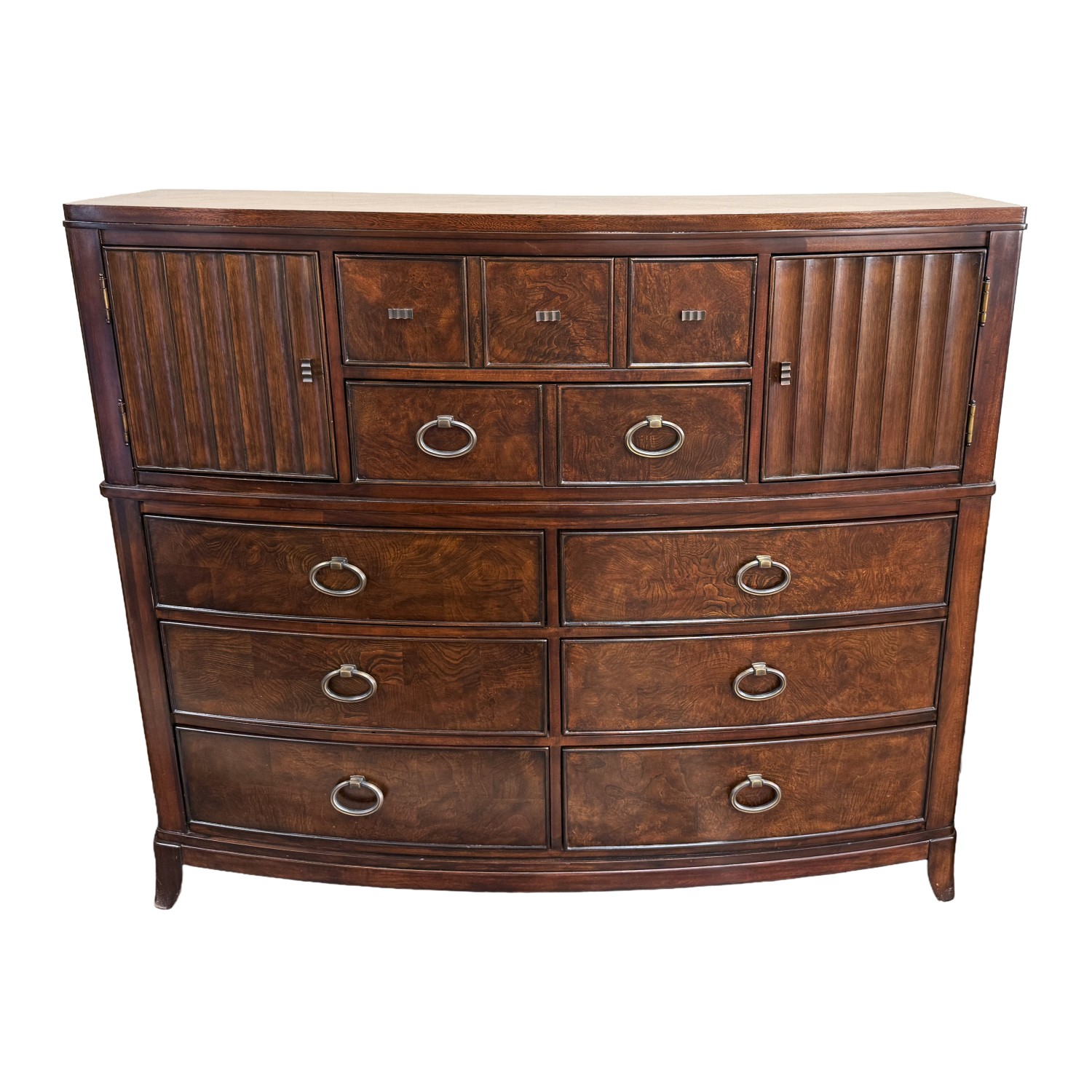 Universal Furniture Transitional Burled-Finish Gentleman's Chest Universal Furniture Transitional Burled-Finish Gentleman's Chest
