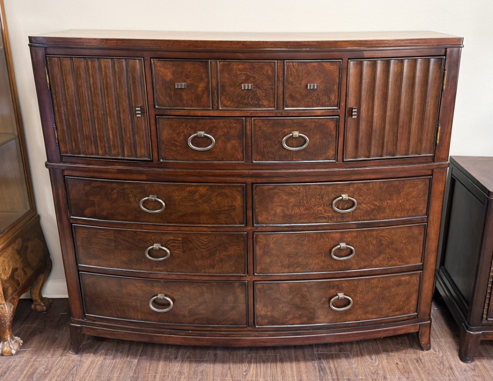 Universal Furniture Transitional Burled-Finish Gentleman's Chest Universal Furniture Transitional Burled-Finish Gentleman's Chest