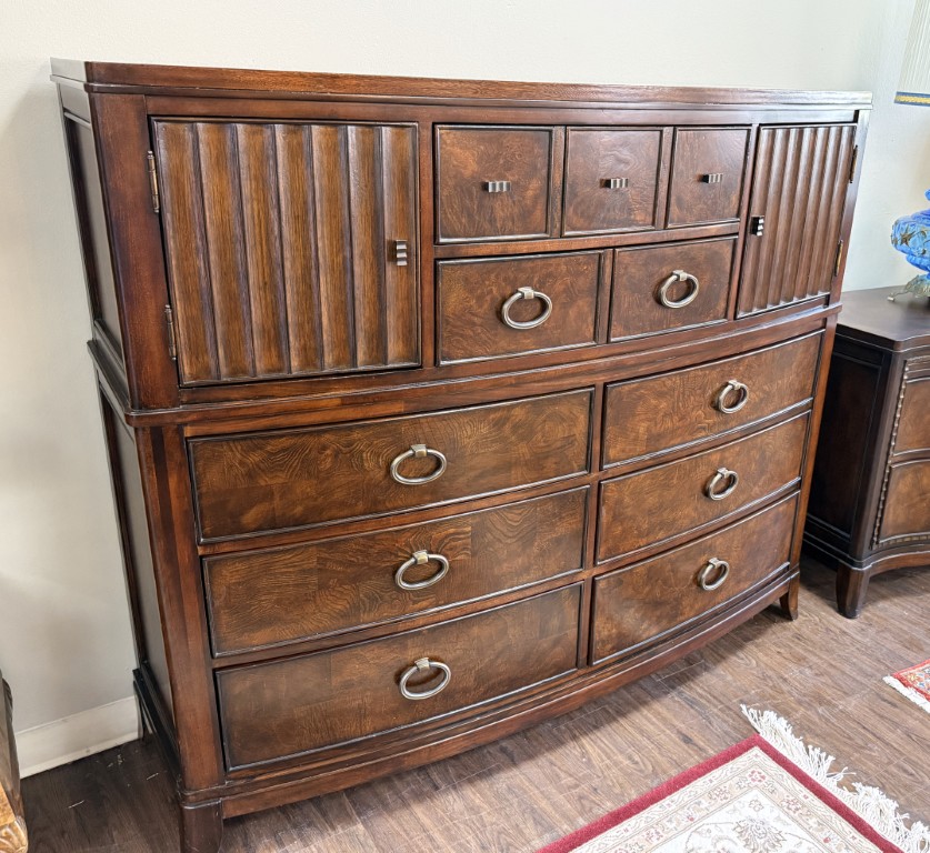 Universal Furniture Transitional Burled-Finish Gentleman's Chest Universal Furniture Transitional Burled-Finish Gentleman's Chest