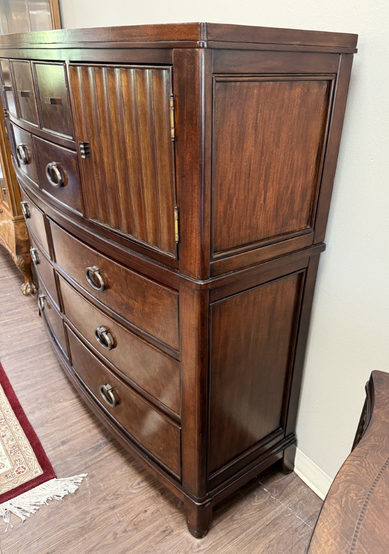 Universal Furniture Transitional Burled-Finish Gentleman's Chest Universal Furniture Transitional Burled-Finish Gentleman's Chest