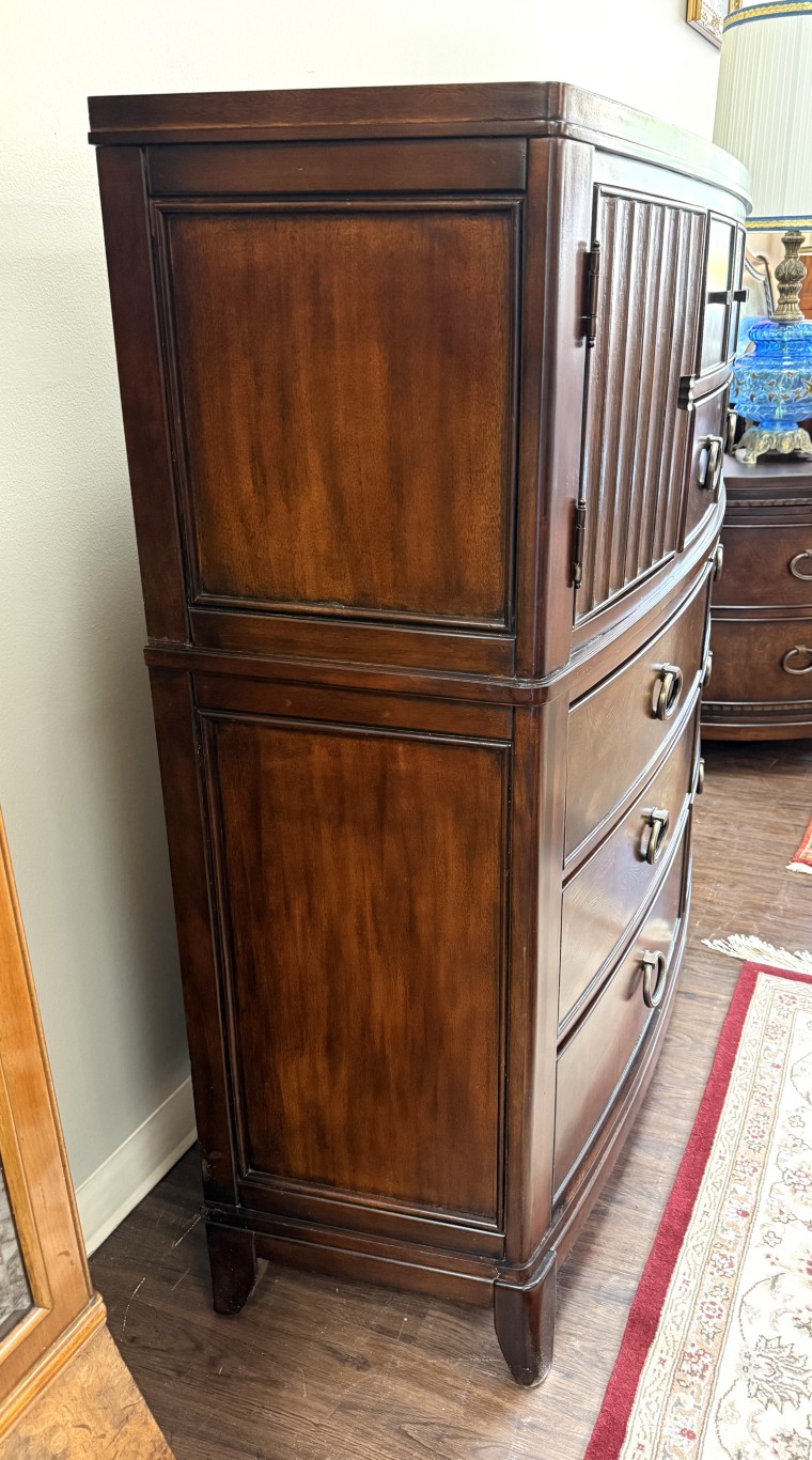 Universal Furniture Transitional Burled-Finish Gentleman's Chest Universal Furniture Transitional Burled-Finish Gentleman's Chest