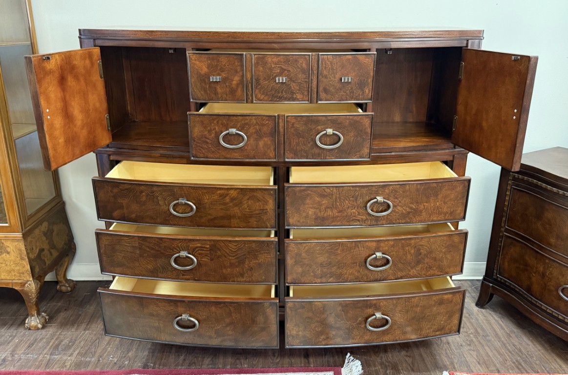 Universal Furniture Transitional Burled-Finish Gentleman's Chest Universal Furniture Transitional Burled-Finish Gentleman's Chest