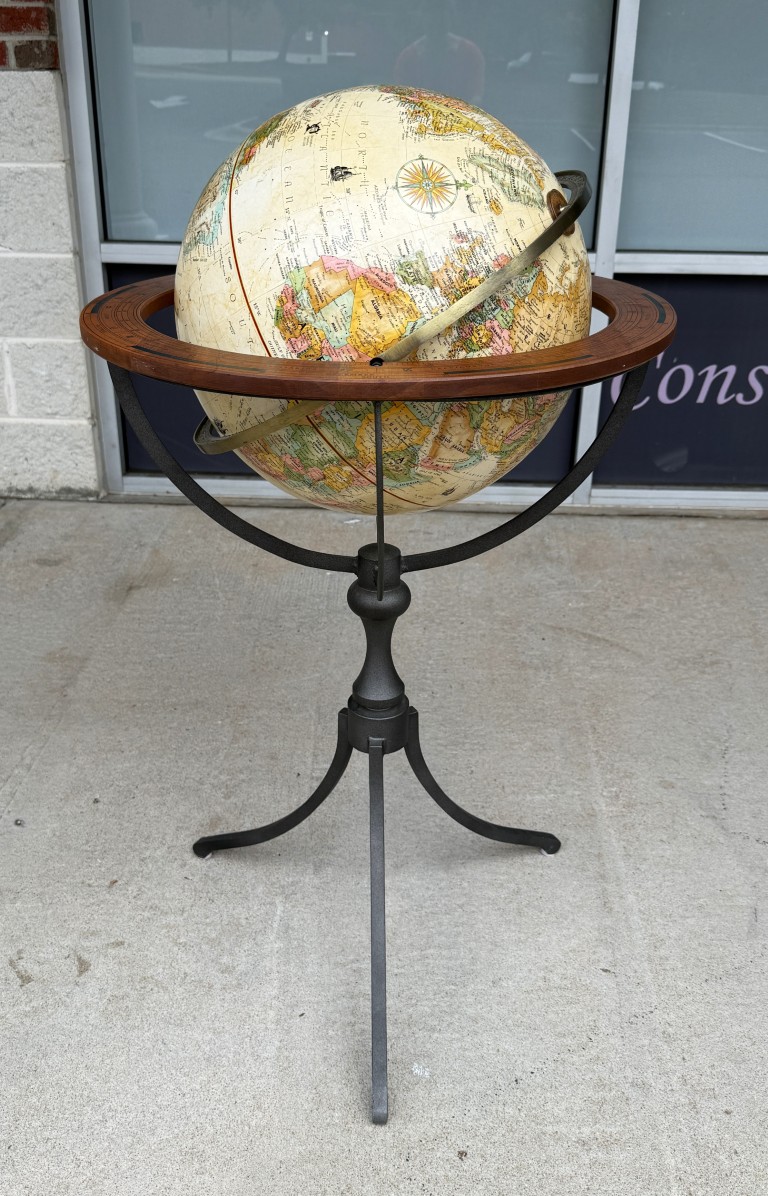 Replogle Santa Fe 16" World Floor Globe with Wood Horizon Ring Model #27812 Replogle Santa Fe 16" World Floor Globe with Wood Horizon Ring Model #27812