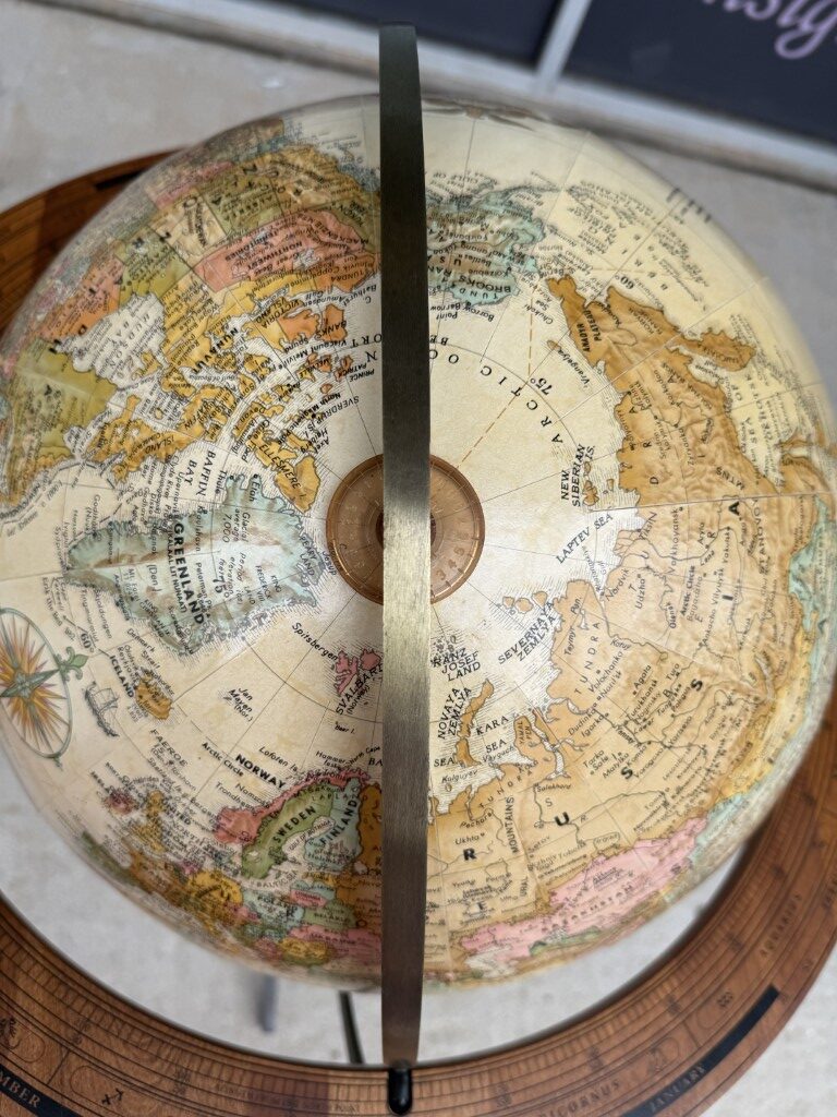 Replogle Santa Fe 16" World Floor Globe with Wood Horizon Ring Model #27812 Replogle Santa Fe 16" World Floor Globe with Wood Horizon Ring Model #27812