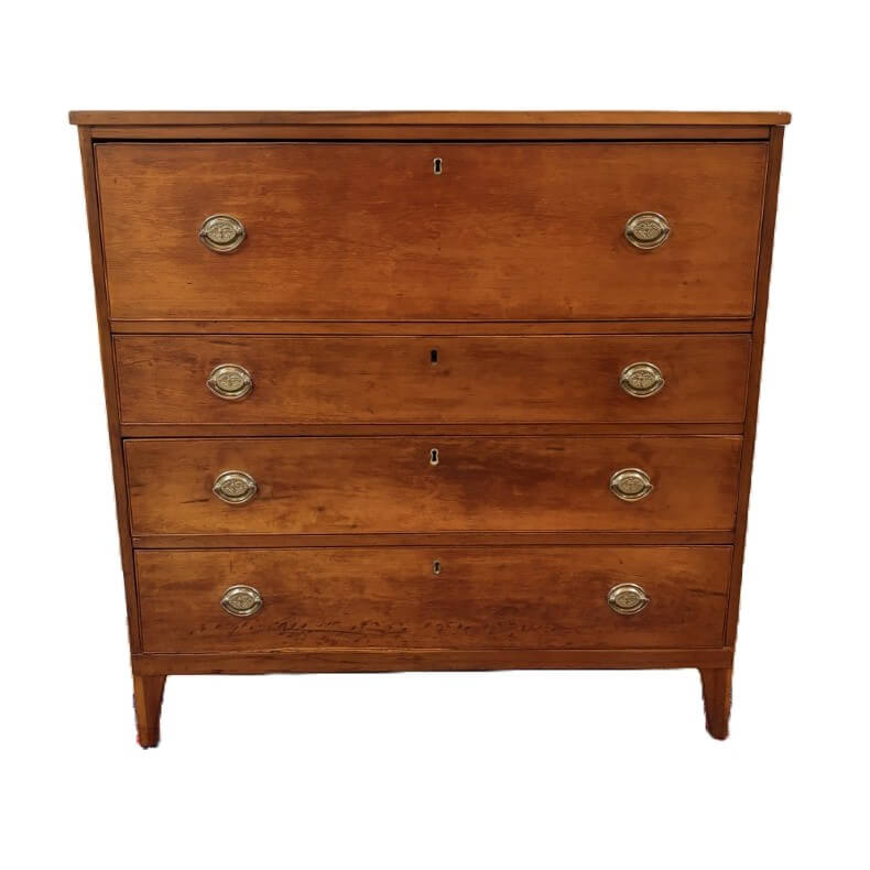 19th Century Cherry Four Drawer Chest 19th Century Cherry Four Drawer Chest
