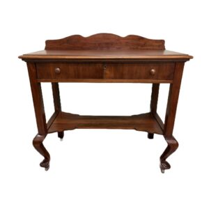 Antique Walnut One Drawer Server on Casters